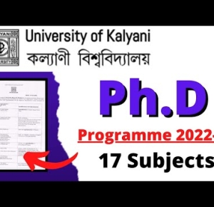 New PhD Notification 2022 | University of Kalyani | University Research Scholars | @Net Set Guide